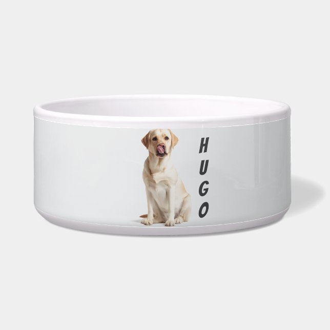 Custom Pet Bowl – Add Your Pet’s Name & Picture Voerbakje (Voorkant)