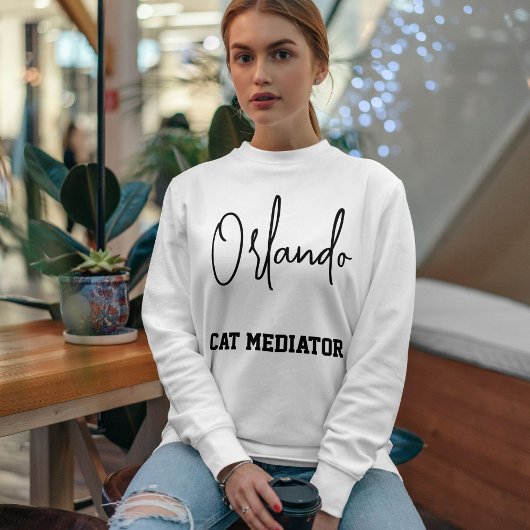 Custom Pet Caregiver Script City Name Cat Lover Trui
