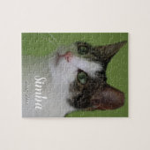 Custom Pet Cat Memorial Jigzaag Puzzle Foto Legpuzzel (Horizontaal)