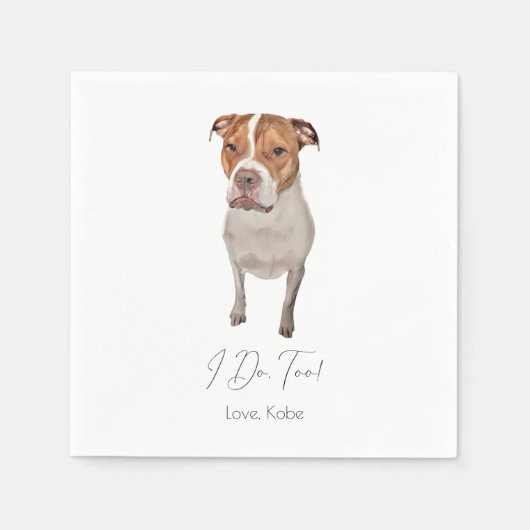 Custom Pet Cocktail Napkin Servet (Voorkant)