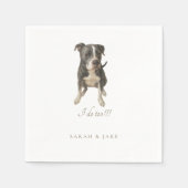Custom Pet Custom Bruno 2 Wedding Napkins Servet (Voorkant)