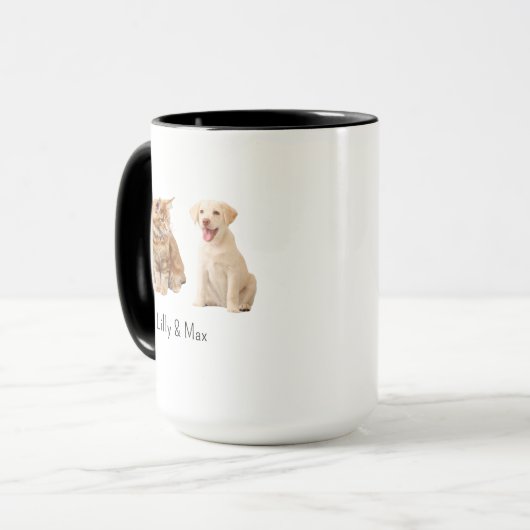 Custom Pet Custom Koffie Gift voor Pet Lover Mok (Voorkant links)