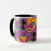 Custom Pet Dachshund or Your Photo Cute Dog Mom Mok (Voorkant links)