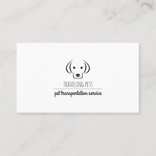 Custom Pet Delivery Service Visitekaartje (Voorkant)