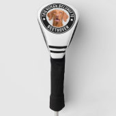 Custom Pet Dog Cat Foto Grappig Gift Zwart & Wit Golfheadcover (Voorkant)
