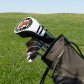 Custom Pet Dog Cat Foto Grappig Gift Zwart & Wit Golfheadcover (Insitu)