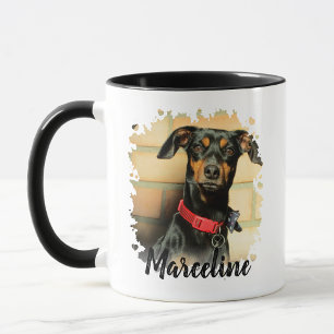 Custom Pet Dog Cat Foto met Stijlvolle Namen Mok