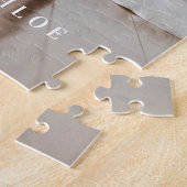 Custom Pet Dog Foto met Namen Legpuzzel (Zijkant)