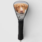 Custom Pet Dog Foto Schattige Fun Gepersonaliseerd Golfheadcover (Voorkant)