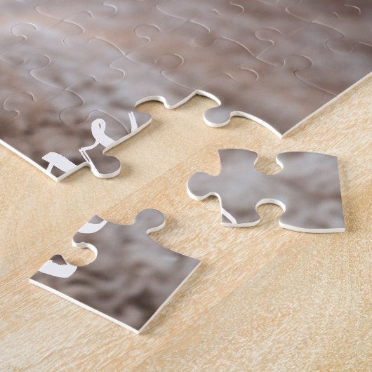 Custom Pet Dog Fotosjabloon Puppy Liefde Script Legpuzzel (Zijkant)