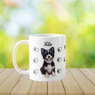 Custom Pet Dog Hearts Paws Coffee Mug Koffiemok