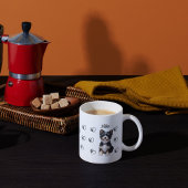 Custom Pet Dog Hearts Paws Coffee Mug Koffiemok