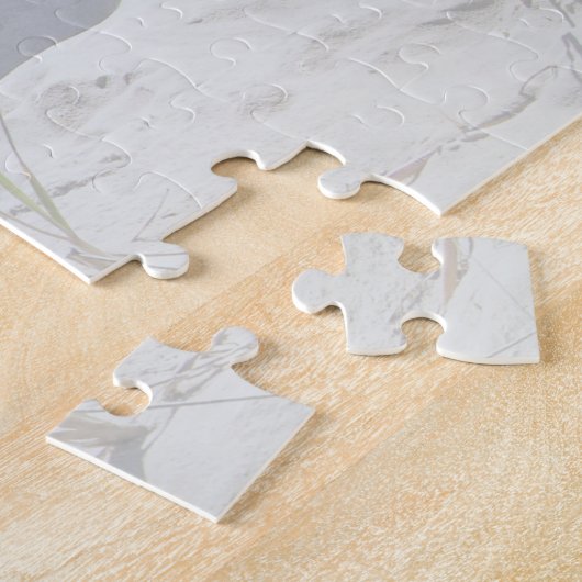 Custom Pet Dog Photo and Script Font Name Legpuzzel (Zijkant)