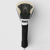 Custom Pet Dog Photo Black Labrador Personalized Golfheadcover (Voorkant)