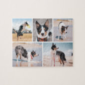 Custom Pet Dog Photo Collage Jigsaw Puzzle Legpuzzel (Horizontaal)