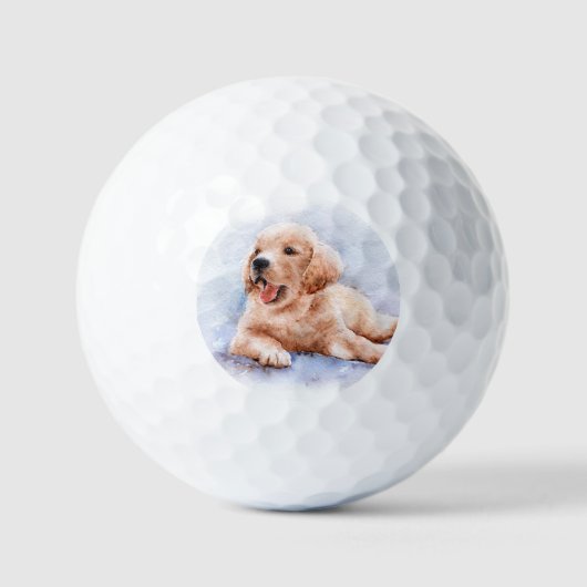 Custom Pet Dog Photo Modern Personalized Golfballen (Voorkant)