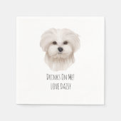 Custom Pet Dog Wedding Pet Portrait Pet love Servet (Voorkant)