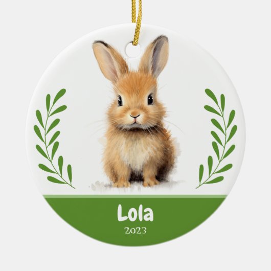 Custom Pet Foto met tak Keramische Orn Keramisch Ornament (Voorkant)