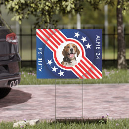 Custom Pet Foto Presidentiële Verkiezingskandidaat Tuinbord