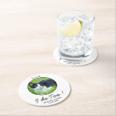 Custom Pet Foto Schattigee Hond Kat Ik Doe Ook Tro Ronde Kartonnen Onderzetter (Insitu)