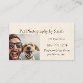 Custom Pet Fotografie Fun Visitekaartje (Voorkant)