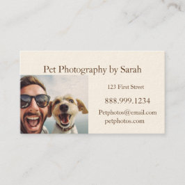 Custom Pet Fotografie Fun Visitekaartje