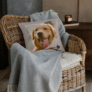 Custom Pet Friends Foto & Naam Sierkussen Gift