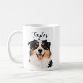 Custom Pet from Photo & Name – Personalized Dog Koffiemok (Links)