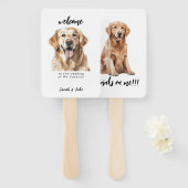 Custom Pet Fun Wedding  Handwaaier (Voorkant en achterkant)