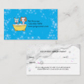 Custom Pet Groomer Appointment Card Visitekaartje (Voorkant / Achterkant)