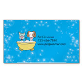 Custom Pet Groomer Business Card Magnet Magnetisch Visitekaartje (Voorkant)