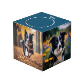 Custom Pet Lover Gepersonaliseerde Hond Multi Foto Kubus (Voorkant hoekig)