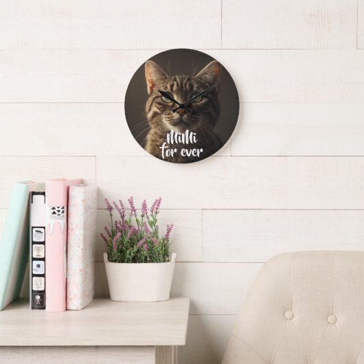 Custom Pet Memorial Cat Photo Pillow - Mimi Grote Klok (Leeskamer)