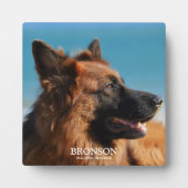 Custom Pet Memorial Foto Fotoplaat (Voorkant)