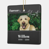 Custom Pet Memorial Foto Keramisch Ornament (Links)