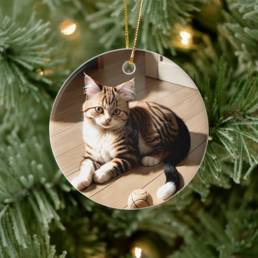 Custom Pet Memorial Gift Keramisch Ornament (Boom)