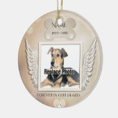 Custom Pet Memorial Keramisch Ornament (Links)