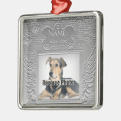 Custom Pet Memorial Metalen Ornament (Links)