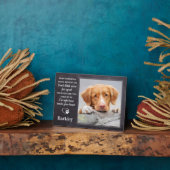Custom Pet Memorial - Pet Loss Gift - Herdenking Fotoplaat (Zijkant)