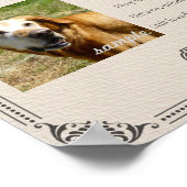 Custom Pet Memorial Poem - Poster (Hoek)