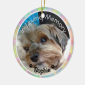 Custom Pet Memorial Rainbow Bridge Keramisch Ornament (Links)