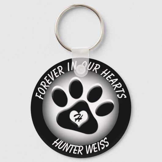 Custom Pet Memorial Sleutelhanger (Voorkant)