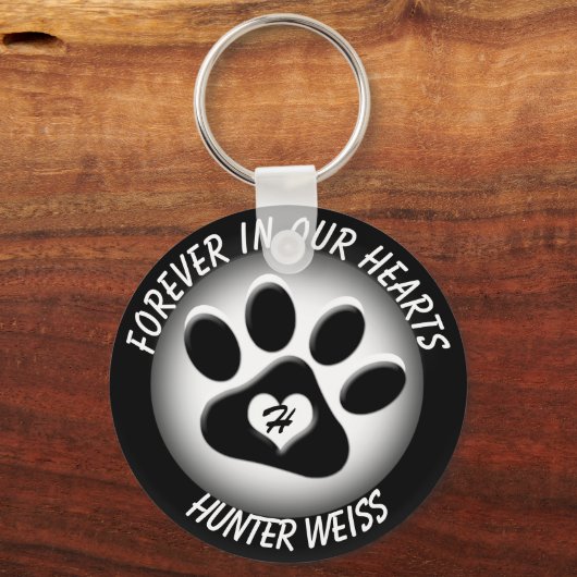 Custom Pet Memorial Sleutelhanger (Voorkant)