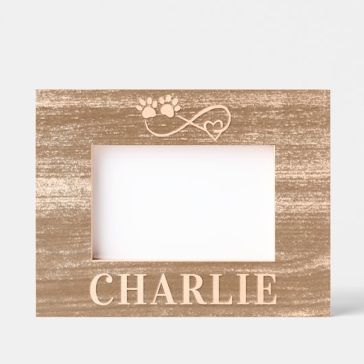 Custom Pet Name and Photo Wooden Frame Gegraveerde Lijstjes (Voorkant)