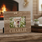 Custom Pet Name and Photo Wooden Frame Gegraveerde Lijstjes