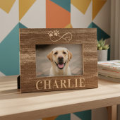 Custom Pet Name and Photo Wooden Frame Gegraveerde Lijstjes
