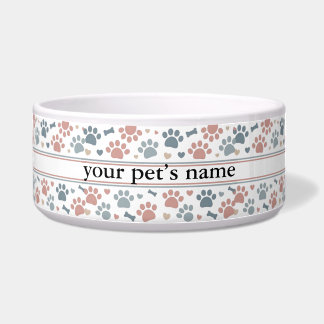 Custom Pet Name Bowl | Dog or Cat Food Dish Voerbakje