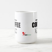 Custom Pet Name Coffee Mug | Powered by Coffee and Koffiemok (Center)