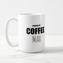 Custom Pet Name Coffee Mug | Powered by Coffee and Koffiemok