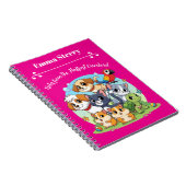 Custom Pet Overlord Cartoon Notitieboek (Rechterzijde)